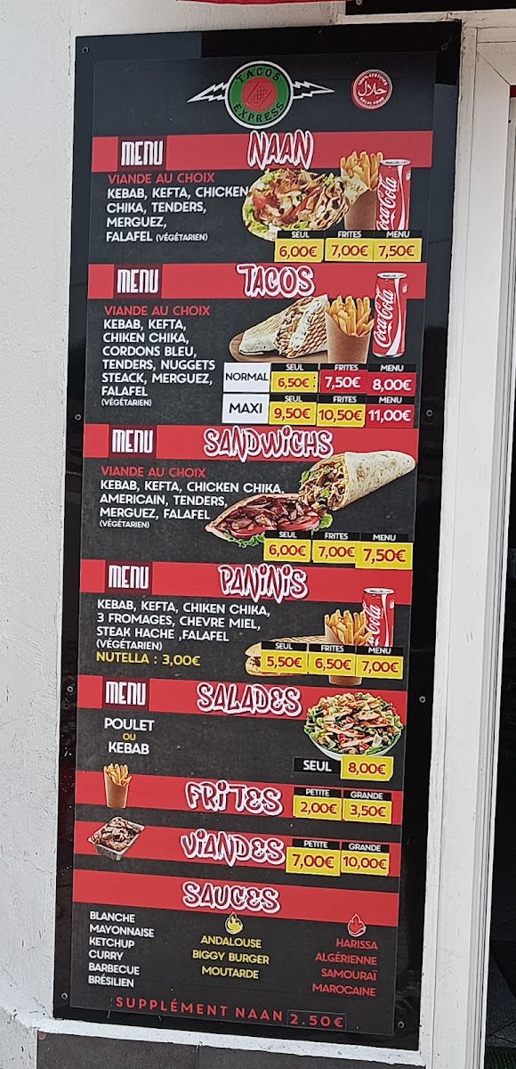 Menu Tacos Express Carmaux-4